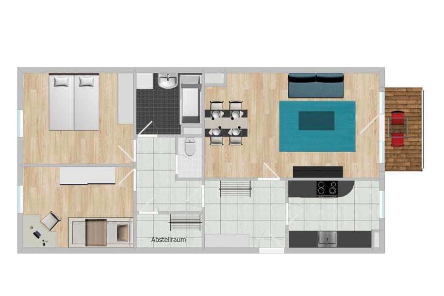 "3 Zimmer Wohnung in ländlicher Atmosphäre", Wohnung-kauf, 185.000,€, 2463 Bruck an der Leitha