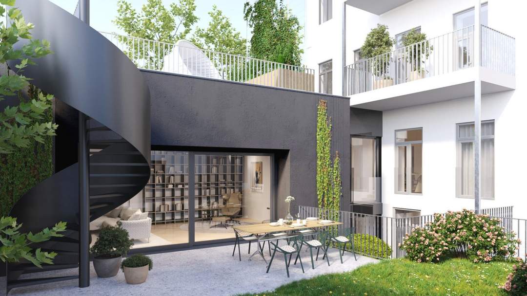 Traumhaftes, großzügiges Townhouse mit Garten und Dachterrasse in ruhiger Innenhoflage!