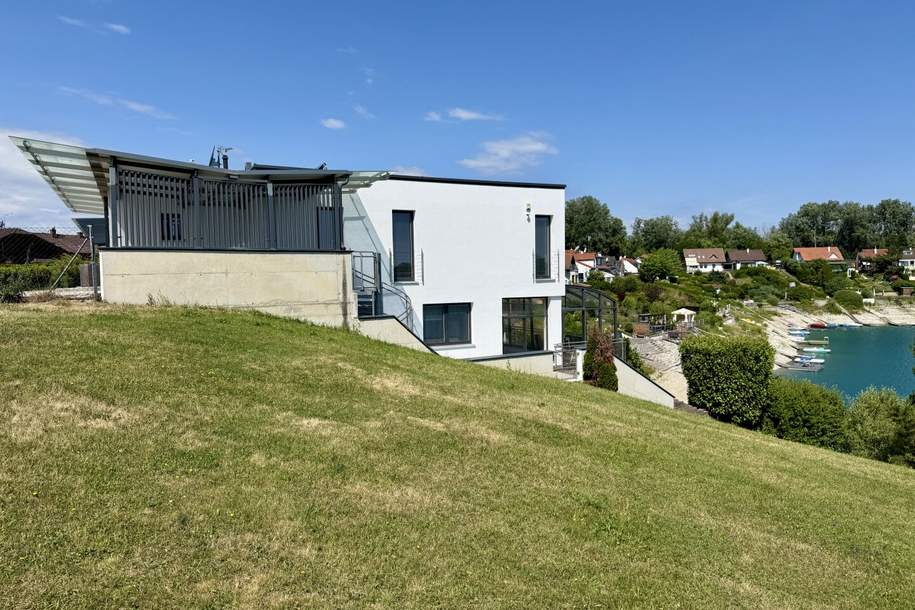 Wohnen am Wasser - ca. 189 m² Wohnfläche & direkter Seezugang auf Pachtgrund!, Haus-kauf, 559.000,€, 7201 Mattersburg