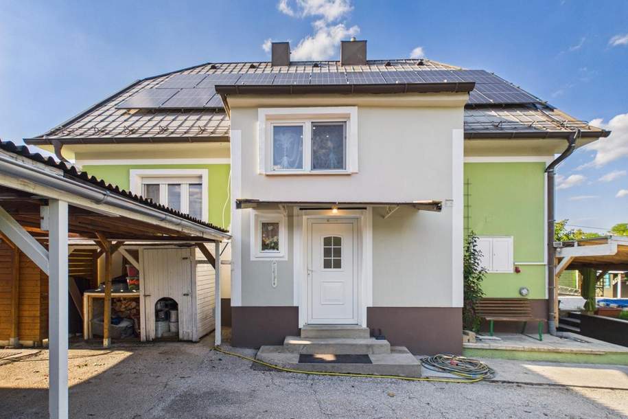 Landhaus mit 6 Zimmern, Pool, Keller, Doppelcarport und großer Sommerterrasse, Haus-kauf, 390.000,€, 7032 Mattersburg