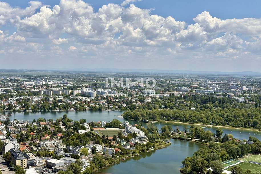 DC2 Tower: 46. Etage mit Sonnenaufgang und Wasserblick - Erstbezug, Wohnung-miete, 1.100,00,€, 1220 Wien 22., Donaustadt