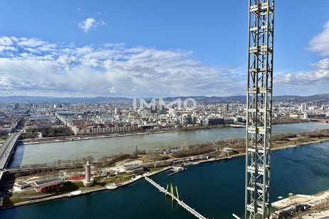39. Etage - 3 Zimmer mit WOW-Blick auf Stephansdom, Prater &amp; Donau, Wohnung-miete, 1.100,00,€, 1220 Wien 22., Donaustadt