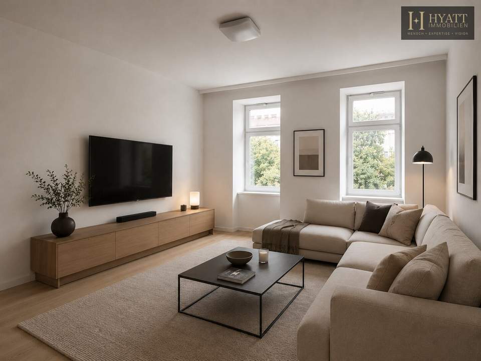Urban wohnen, überraschend ruhig leben – stilvoll sanierter Altbau mit Lift, Freiflächen und moderner Energietechnik