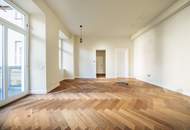 BALKON über 4 Fenster mit über 14 qm! Generalsanierter Altbau beim Belvedere mit 2 Bädern!