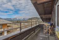 Dachgeschosswohnung an der Skipiste mit Kaiserblick