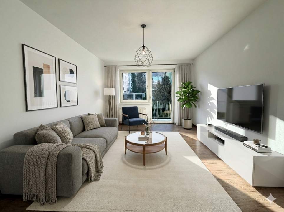 Lichtdurchflutete 2-Zimmer-Wohnung mit Loggia – Wohnen zum Wohlfühlen in Rottenmann!