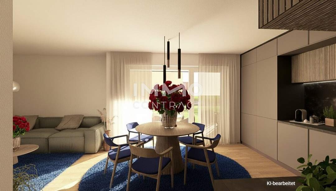 Ideale 3-Zimmer Eck-Gartenwohnung in den STADTTERRASSEN PEUERBACH - provisionsfrei! ** JETZT FRÜHKÄUFER-RABATT!**