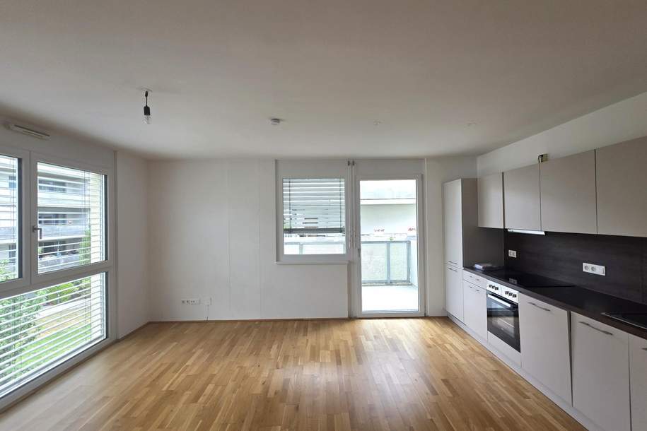 Neubauwohnung mit großem West-Balkon und Deckenkühlung + 3.OG, Wohnung-miete, 999,00,€, 1110 Wien 22., Donaustadt