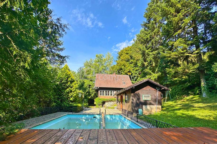 !!! RESERVIERT !!! Uriges Landhaus - Traumlage - plus Pool - Grundfläche 1.594 m² - Renovierung und Schönheitsreparaturen sind erforderlich, dennoch sofort beziehbar!, Haus-kauf, 265.000,€, 2571 Baden