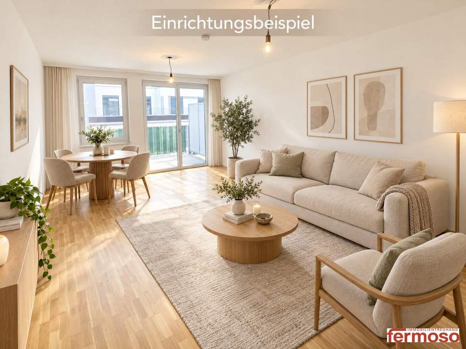 Helle 3-Zimmer-Wohnung mit zwei Balkonen direkt beim Erholungsraum Laaerwald