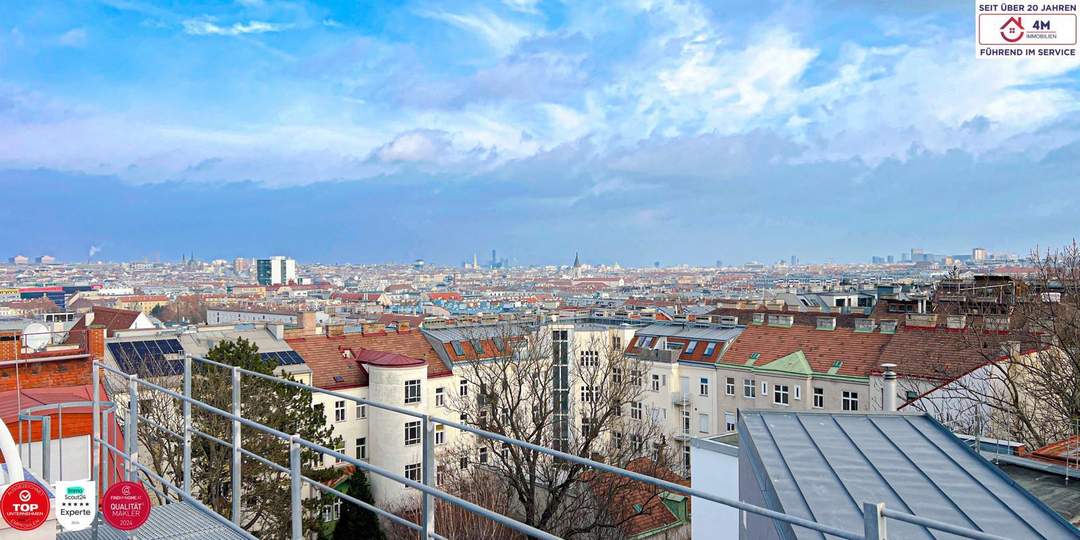 Exklusive Penthouse-Maisonette mit 2 Terrassen und eigenem Lift in der Wohnung nahe Schönbrunn