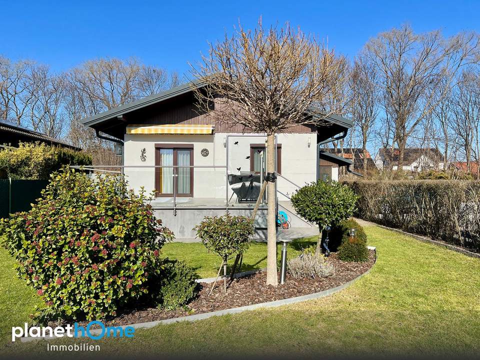 Klein, fein &amp; ganzjährig bewohnbar – Bungalow auf Pachtgrund in Seelage