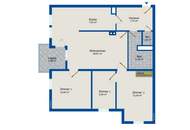 4-Zimmerwohnung, großer Gemeinschaftsgarten, 2 Garagenplätze - was will man mehr!