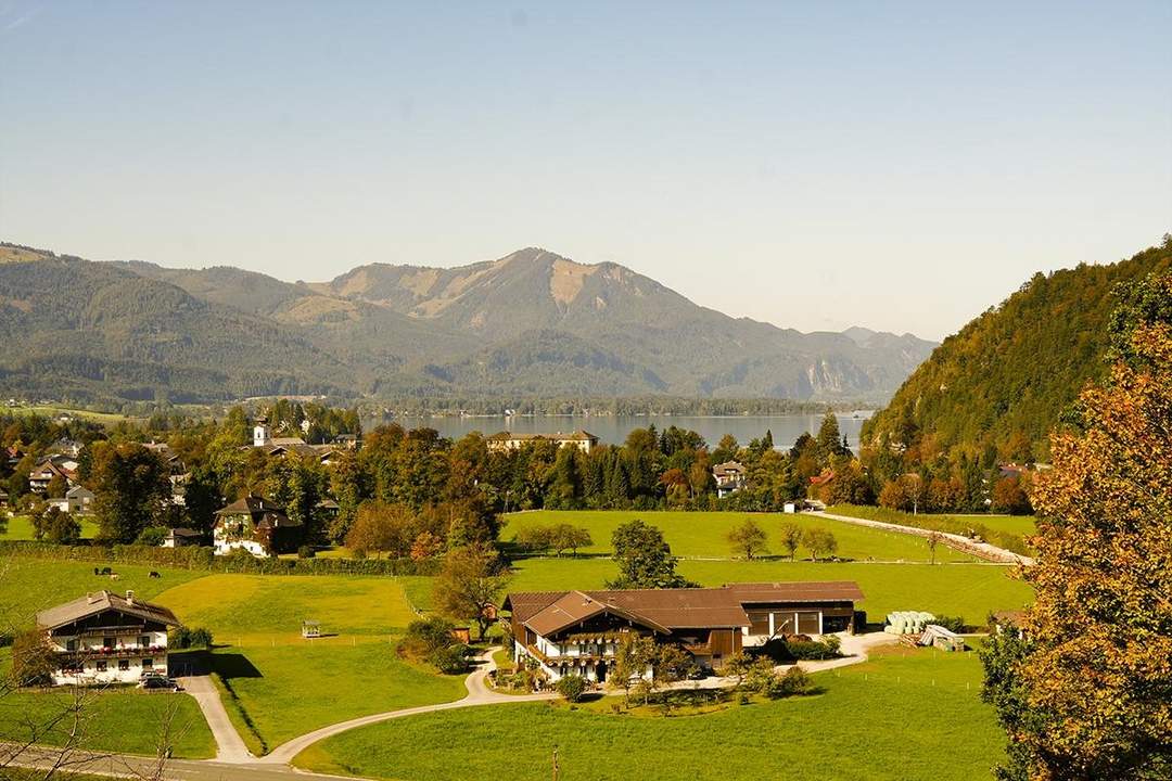 Zweitwohnsitz oder Hauptwohnsitz mit Blick auf den Wolfgangsee