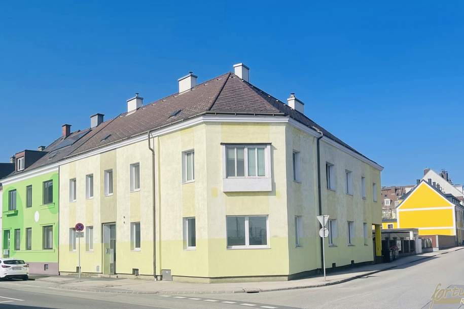Eckzinshaus in Amstetten **freier Mietzins** + vollvermietet + Aufstockung möglich, Gewerbeobjekt-kauf, 950.000,€, 3300 Amstetten