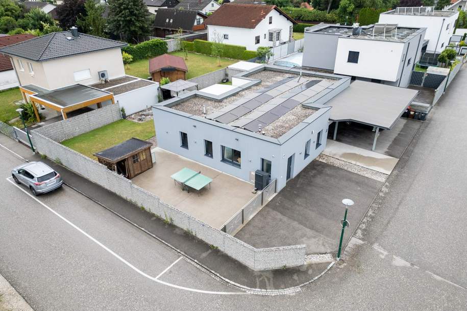 großzügiger Neuwertiger Bungalow, Barrierefrei mit vielen Extras, Haus-kauf, 689.000,€, 4600 Wels(Stadt)