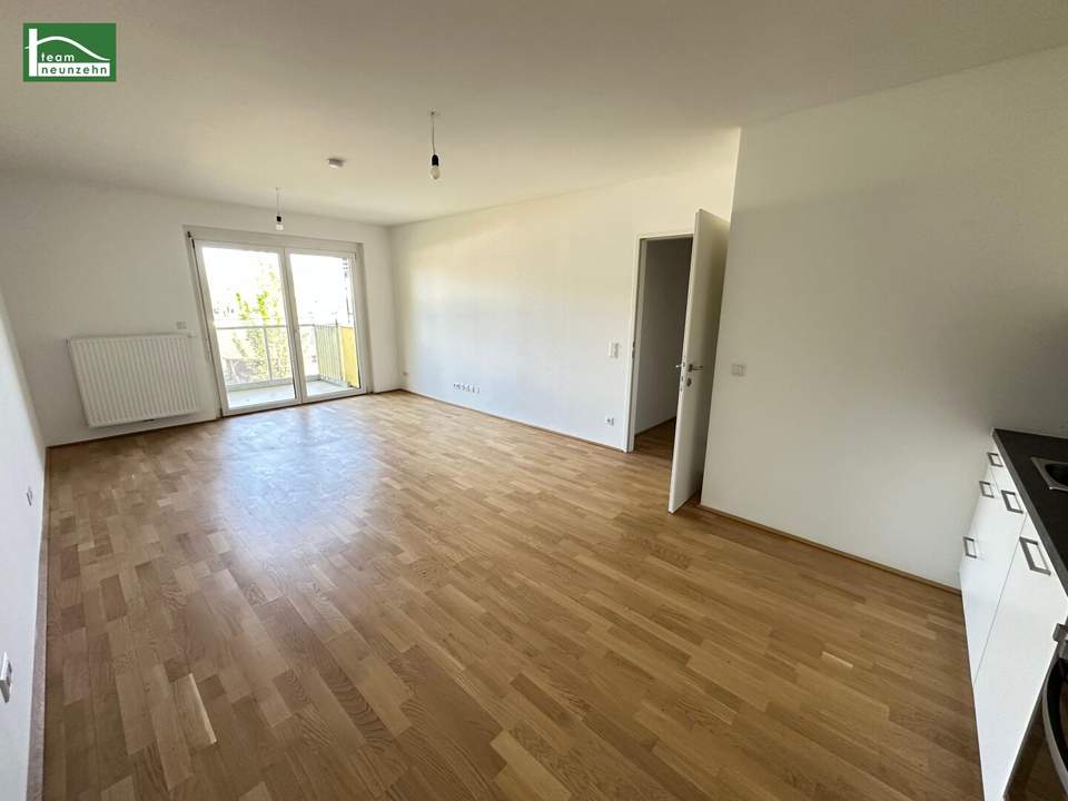 LEO 131 - Zentral begehbare 3-Zimmer Wohnung mit Sportplatz-Blick und Anbindung nach Floridsdorf, nahe Siemens und Grünflächen!