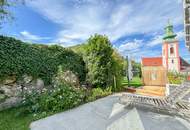 Kahlenbergerdorf: Bezaubernde Garten-Terrassen-Wohnung im historischen Ambiente