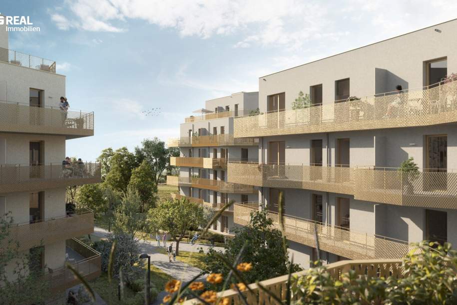 Jetzt einziehen - Hirschfeld – Naturnah wohnen – Wärmeversorgung durch Geothermie, Wohnung-kauf, 591.000,€, 1210 Wien 21., Floridsdorf