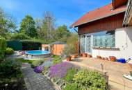 Bezaubernde Doppelhaushälfte mit Garten und Pool in Blumau-Neurißhof