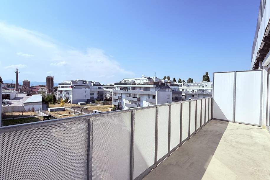 14m² WESTBALKON (Abendsonne) nahe Akademiepark! Schöne 3-Zimmer-Neubauwohnung!!!, Wohnung-miete, 995,00,€, 2700 Wiener Neustadt(Stadt)