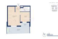 Provisionsfreie 2 Zimmer Neubauwohnung mit hochwertiger Ausstattung und Balkon