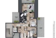 Exklusives Penthouse mit 5 Terrassen in Bestlage des 22. Bezirks