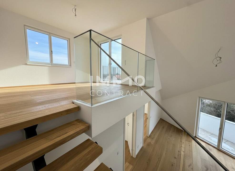 Galerieresidenz beim Marchfeldkanal – außergewöhnliche Maisonette mit zwei Terrassen