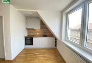 Moderne DG-Wohnung in ruhiger Spielstraße beim Familienplatz - Mit Einbauküche und Abstellraum! 2014/2015 erbaut!
