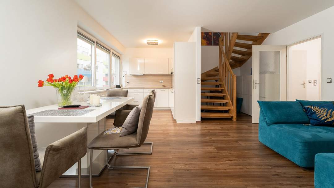 Stadtrand Maisonett-Wohnung mit großer Terrasse in perfekter Lage