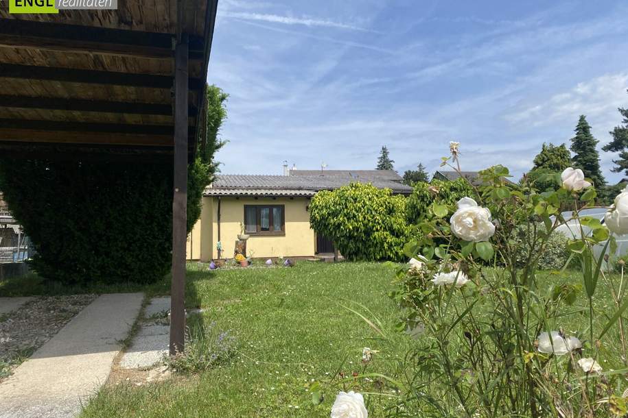 "ab 2026 die Badesaison genießen" Pachtgrund mit Bungalow mit großem Garten und Pool in der Feriensiedlung beim Badeteich Steinbrunn, Haus-kauf, 129.000,€, 7035 Eisenstadt-Umgebung