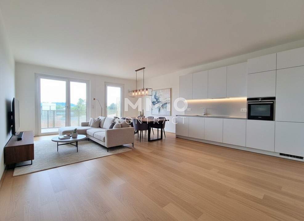 Neubau-Highlight: 2 Zimmer mit Balkon & offener Wohnküche