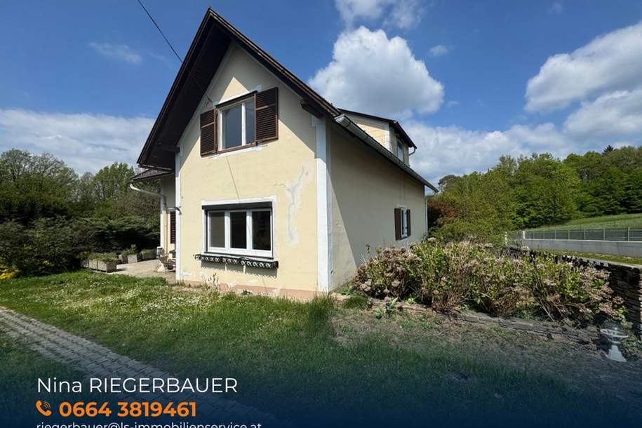 Einfamilienhaus mit viel Platz, sonnigem Garten, Terrasse und Nebengebäude!, Haus-kauf, 235.000,€, 8240 Hartberg-Fürstenfeld