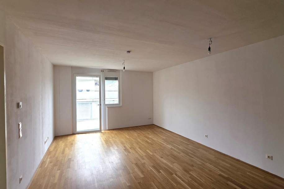 Neubauwohnung mit großem West-Balkon + Deckenkühlung / 2.OG, Wohnung-miete, 999,00,€, 1110 Wien 11., Simmering