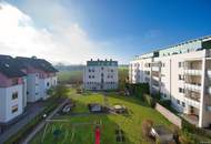 Sonnige 3-Zimmer Wohnung mit Blick ins Grüne, Loggia, Kellerraum und Tiefgaragenstellplatz.