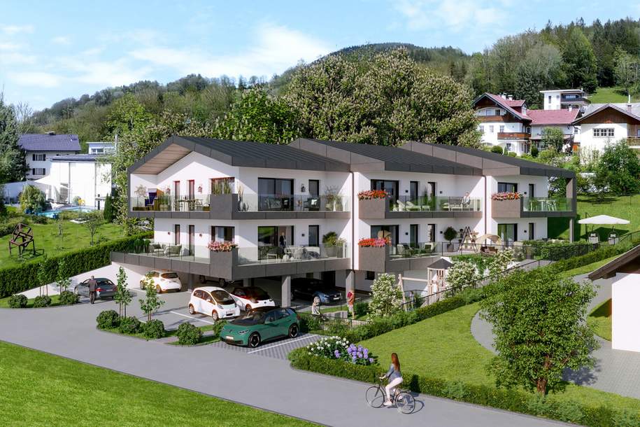 Premium Wohnvergnügen - Am Sonnenhang Mondsee - W5 - 2 Zi Balkonwohnung, Wohnung-kauf, 626.046,€, 5310 Vöcklabruck