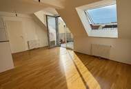 Sonnige Dachmaisonette mit Terrasse &amp; Weitblick in 1100 Wien