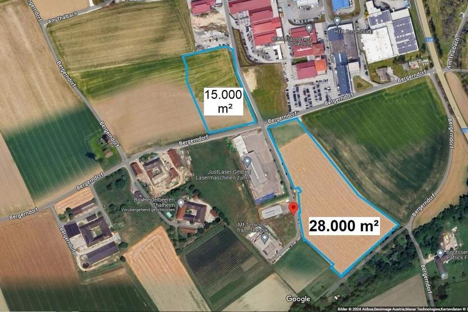 an der Osttangente nahe Autobahnauffahrt Sattledt bis zu 40.000 m2 - TEILFLÄCHEN MÖGLICH, Grund und Boden-kauf, 4600 Wels-Land