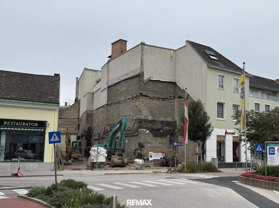 " Seltene Gelegenheit: Baugrundstück am Beginn der Fußgängerzone von Baden - ca. 450m² Bruttogeschoßfläche möglich "