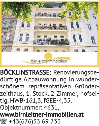 BÖCKLINSTRASSE: Reno vie rungs be -