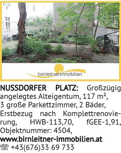 NUSSDORFER PLATATATA Z: Gro ß zü gig