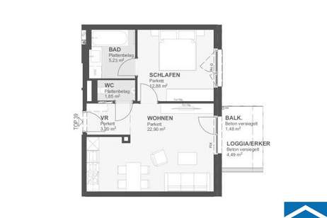 Investment im Herzen Wiens: Das Projekt "Bonsai", Wohnung-kauf, 245.400,€, 1220 Wien 22., Donaustadt