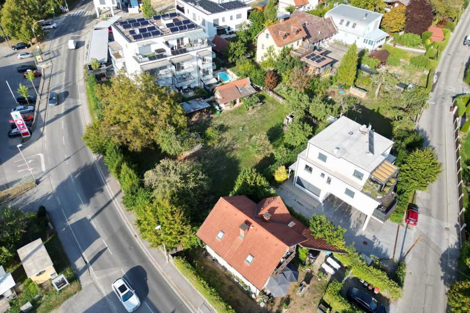 Ordination, Büro und Wohnen: Baugrund mit 0,6er-Dichte (WA) an der Radegunderstraße in Graz-Andritz - eben, gegenüber Supermarkt, Apotheke und Bushaltestelle., Grund und Boden-kauf, 395.000,€, 8045 Graz(Stadt)