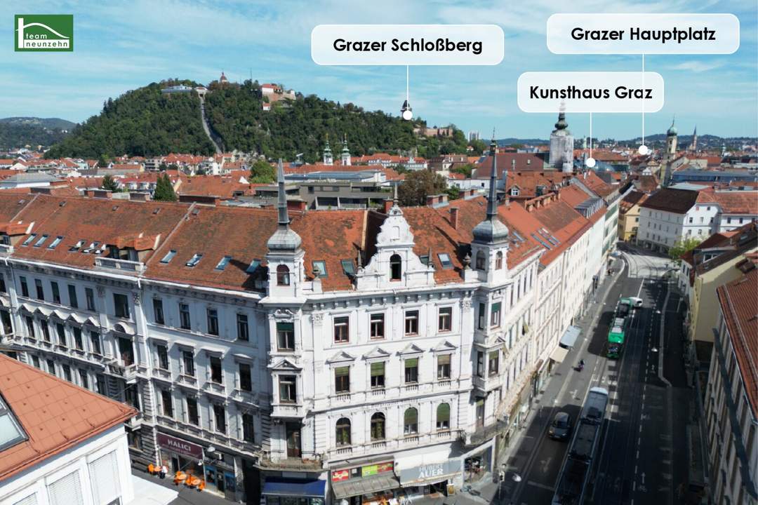 Wohnen im Herzen von Graz – Stilvoll, zentral und grün - JETZT ANFRAGEN