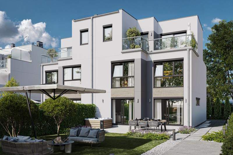 Erstbezug! Luxuriöse Doppelhaushälfte an der Alten Donau, Haus-kauf, 2.941.900,€, 1210 Wien 21., Floridsdorf