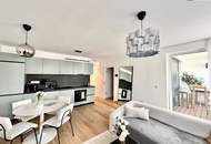 REDUZIERT! Sofort Bezugsfertig in Bestlage! Traumhafte Dachgeschosswohnung mit Loggia und Panoramafenster ++ Weitblick über Wien ++ Komplett Eingerichtet ++ Dachgeschossneubau aus 2021 ++ Auch für Anleger!!!