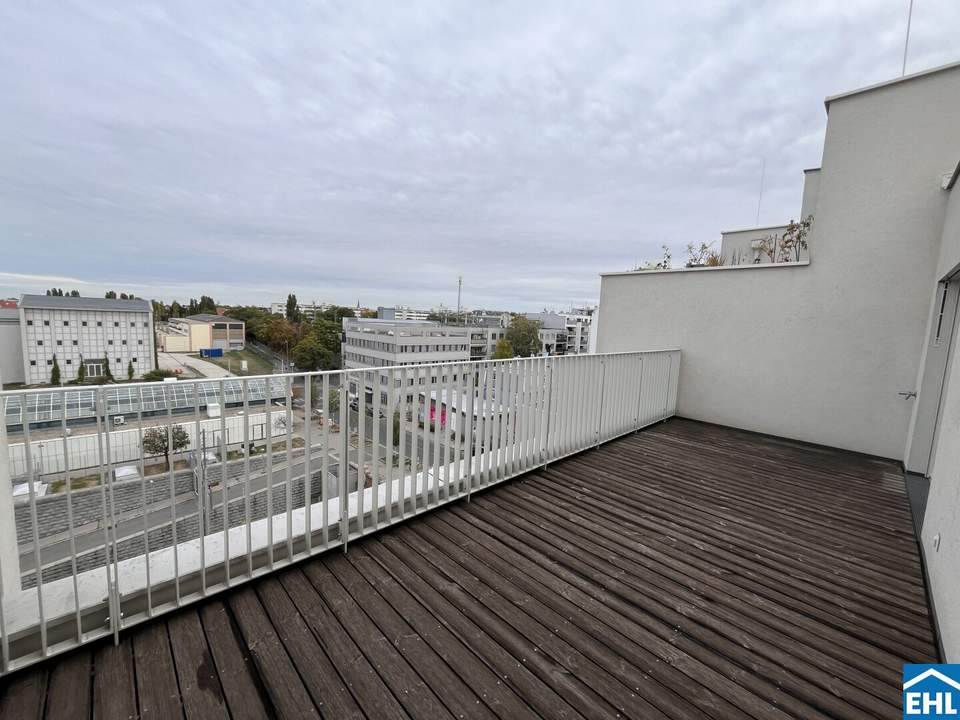 Lichtdurchflutete 2 Zimmerwohnung mit mehr als 35m² Freifläche bei U3-Kendlerstraße