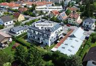 Wohnen im Grünen! Klimatisierte Wohnung mit Weitblick und großer Terrasse in Essling! Lobau und Kirschenallee ums Eck!