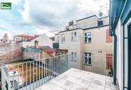 Hochwertige Erstbezugs-Wohnung mit großem Hof-Balkon und Küche nahe Schönbrunn!