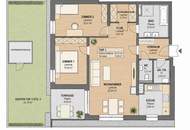 "Moderne helle 3-Zimmer-Wohnung mit Terrasse und Garten!"